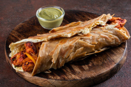 Egg Chicken Tikka Paratha Roll