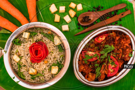 Paneer Fried Rice+Gobi Manjurian+Fresh Juice