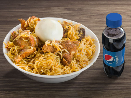Mutton Biryani (Half) Pepsi (250 Ml)
