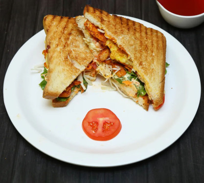 Chicken Tikka Grilled Panini Sandwich