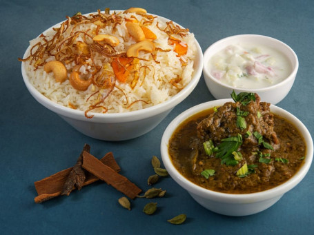 Ghee Rice Mutton Curry Combo