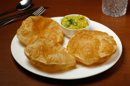 Poori With Side Dish