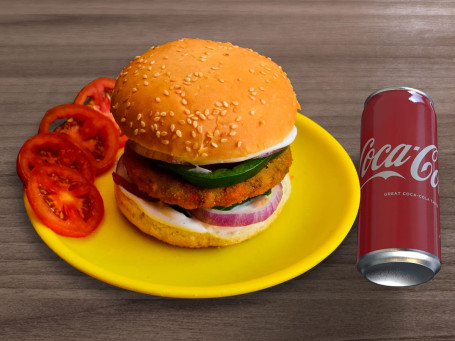 Classic Veg Burger Pepsi 250Ml
