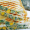 Sweetcorn Cheese Bread Egg Omelette