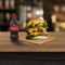 Double Patty Special Chicken Burger Coke 250 Ml Pet Bottle