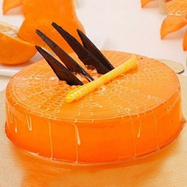 Orange Fresh Cream Cake [Half Kg]