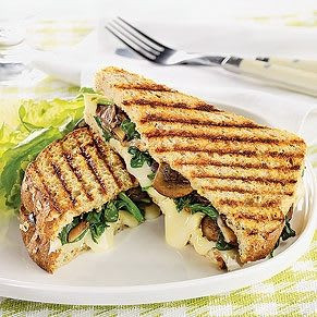 Grilled Spinach Mushroom Cottage Cheese Sandwich