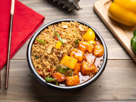 Chilli Garlic Veg Fried Rice With Vegtables In Sezchwan