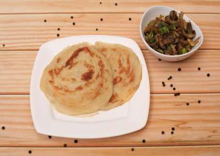 Parotta (2 Pcs) Mushroom Pepper Masala (250 Ml)