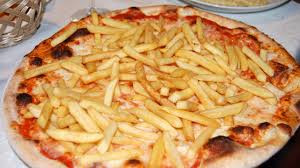 6 Small French Fries Double Cheese Pizza