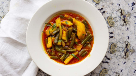 Vegetable Curry Over Rice