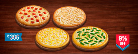 Refeição Para 4 Pessoas: Veg Pizza Mania Value