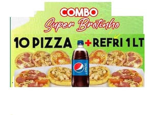 Combo Super Brotinho 10 Pizzas Brotinho 1 Refri 1L
