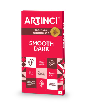 Smooth Dark Sugar Free Chocolate Bar Vegan (50G)