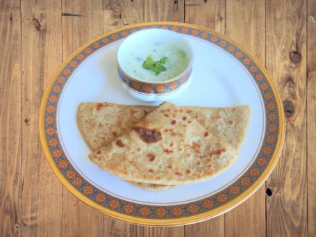 Aloo Paratha 2 With Cucumber Raita