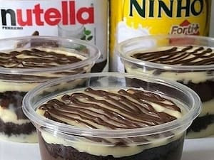 Bolo De Pote Ninho Com Nutella