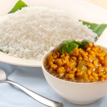 Lauki Chana Dal Com Arroz