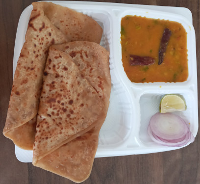 Plain Paratha (2 Nos) Home Style Dal