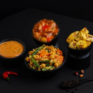 Cracked Wheat Peri Peri Sauce Paneer Protein Meal