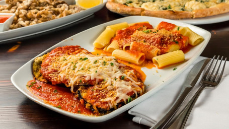 Vegan Eggplant Parmesan Dinner