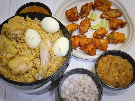 Dindigul Wedding Chicken Biryani Family Pack With Chicken 65 3 To 4 Person