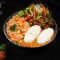 Egg Makhni Red Rice Meal