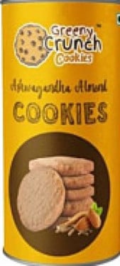 Aswagandha Almond Cookie (10 Pcs) Cannister Pacakaging