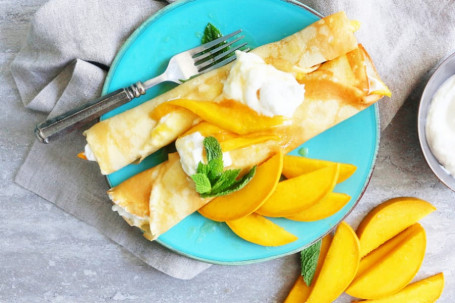 Mango And Cream Cheese Crepe