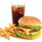 Classic Chicken Burger Chicken Fries Ice Lemon Tea [250 Ml]