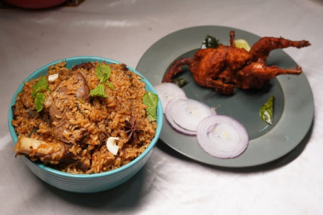 Mutton Biryani Kaadai 65 Raitha Brinjal Sweet