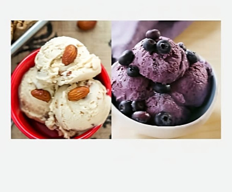 Fig Fruit Ice Cream Black Currant Ice Cream Combo