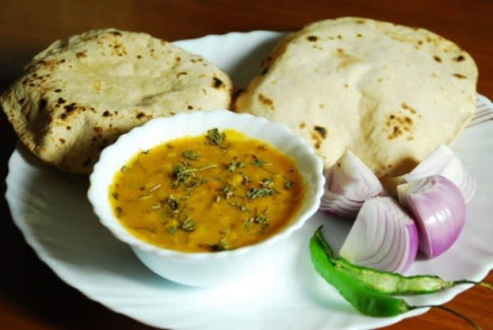 Dal Fry With 5 Butter Tawa Roti Combo