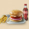 Aloo Tikki Burger Fritas Comuns Coca-Cola 250 Ml