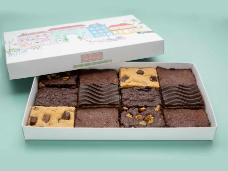 Assorted Eggless Brownies Box [12 Pcs]