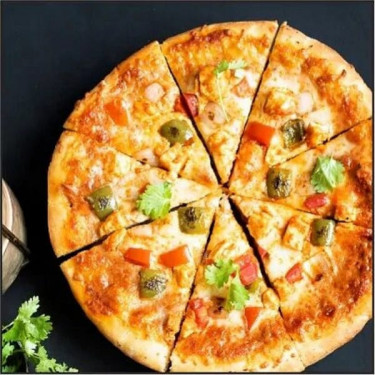 Pizza Fina Paneer Defumado Dez Polegadas [25 Cm]