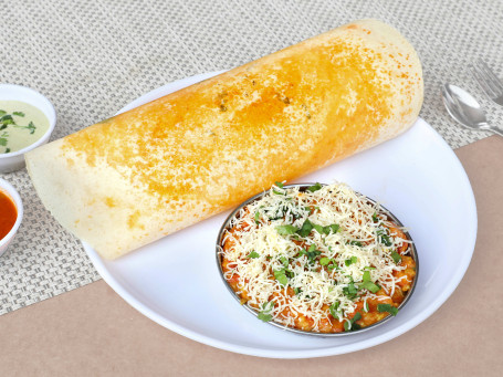 Cheese Mysore Masala Dosa (Bhaji Dosa)