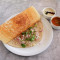 Onion Dosa, Sambar, Kaara Chatney, Coconut Chutney