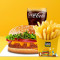 Murg Makhani Burger Salted Fries Coke 200Ml (Pet Bottle)