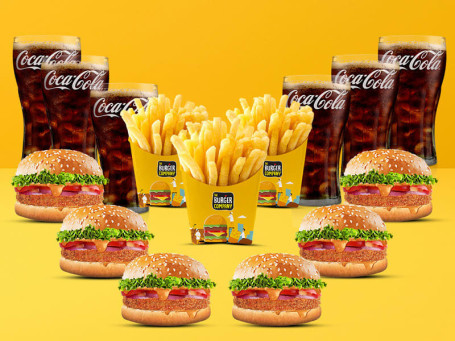Party Combo For 6 6 Murg Makhani Burgers 3 Salted Fries 6 Coke