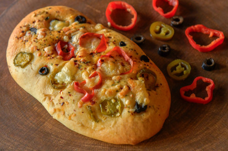 Olive Jalapeno Flatbread Bread