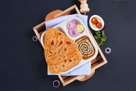 Dal Makhani Com Paratha Lunchbox E Gulab Jamun (2 Unidades) Combo