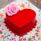 Mini Heart Shape Cake Red (200 gms)