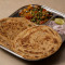 Plain Paratha 2 Pcs) With Aloo Mattar