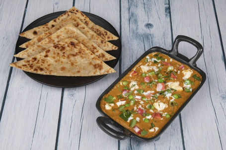 Subz Handi 2 Tawa Paratha (Serves 1)