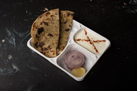 Paneer Paratha (200 G) Curd (100 G)