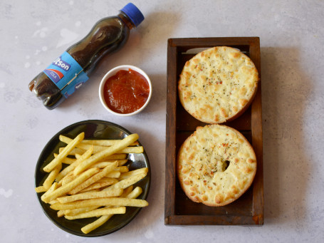 Garlic Bread French Fries Cola Cheesy Deep