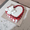 Heart Shape Strawberry Cake(Eggless)