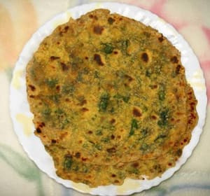 Gobi Palak Paratha