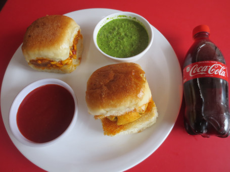 Butter Dabeli With Butter Vadapav And Coke [250 Ml]