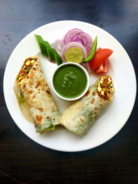 Fiery Paneer Khurchan Wrap